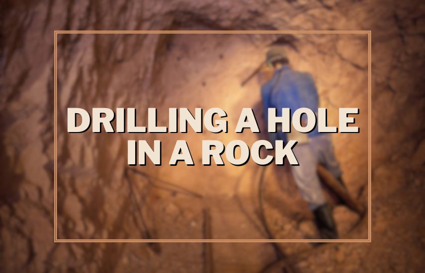 Drilling a Hole in a Rock at drillsboss.com