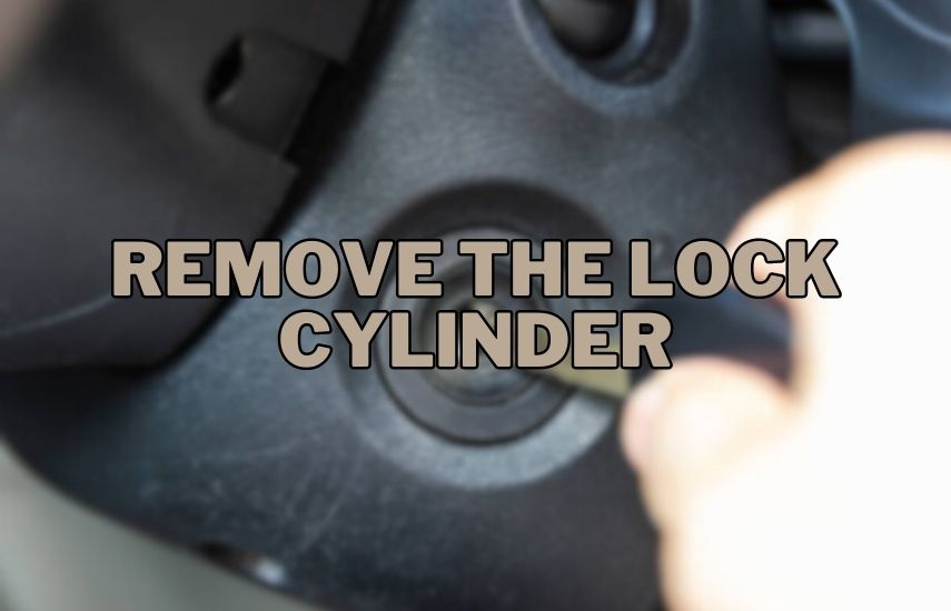 Remove the lock cylinder at drillsboss.com