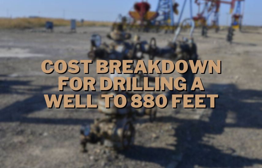 Cost Breakdown for Drilling a Well to 880 Feet at drillsboss.com