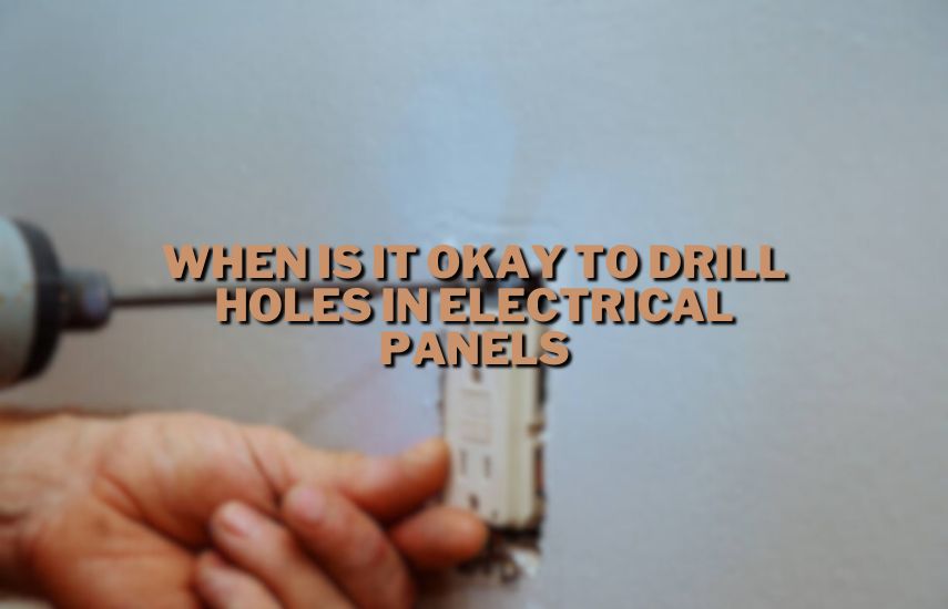When Is It Okay to Drill Holes in Electrical Panels at drillsboss.com