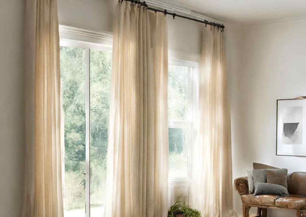 Steps To hang Curtains Without Drilling