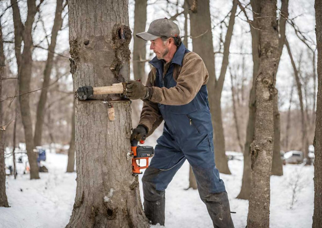 Steps to Drill a Maple Tree for Sap Traps