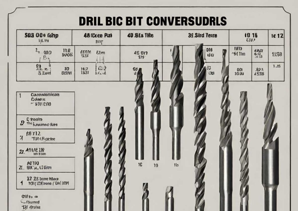 Drill Bit Size Conversion Charts