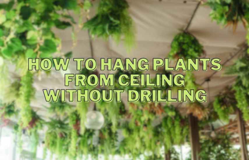 How To Hang Plants From Ceiling Without Drilling